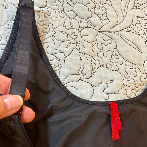 SPANX Slimplicity Slimming 990 Open Bust Full Slip w/Hook Panty ~ Black  Large - Picture 4 of 11